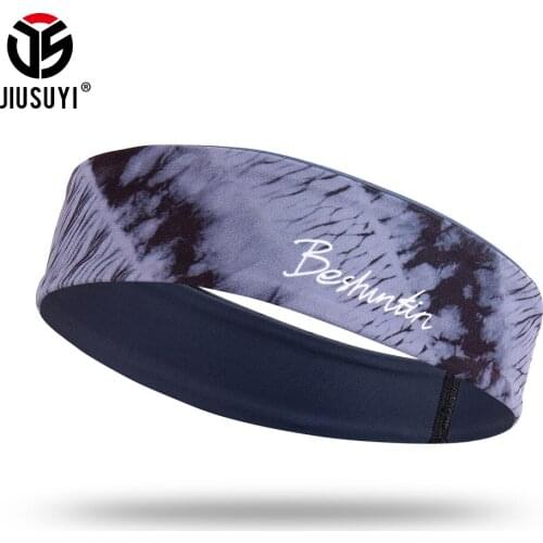 Women Printed Headband Sports Fitness Yoga Volleyball Turban Sweatband Absorbent Elasticity Sweat Band Dress Bandana Hair Bands