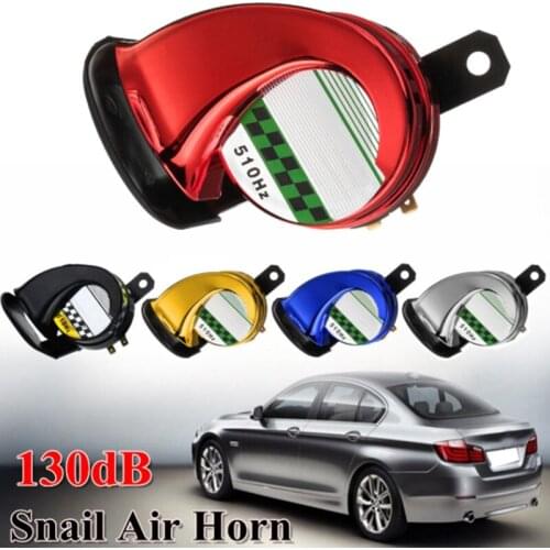 Universal 12V DC 130db Snail Air Motorcycle Horn for Car Truck Motorbike Waterproof Drop Shipping