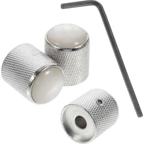 1Set Practical Creative Useful Volume Knobs Tone Knobs Knobs with Wrench for Electric Guitar Potentiometer