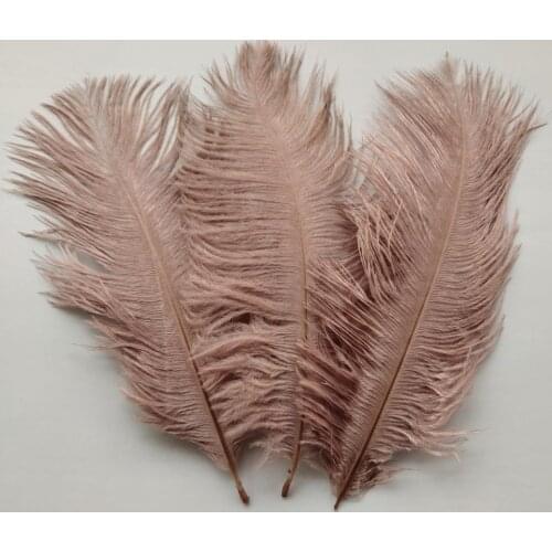 Hot 10pcs High Quality Rubber Red ostrich feathers 6-8 inches/15-20 cm for Wedding Party Decor Accessories Wedding Decoration