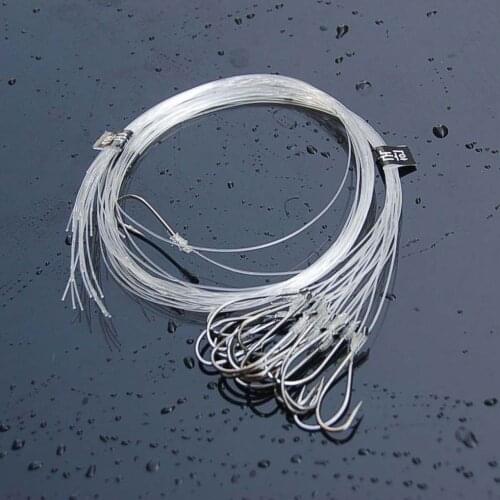 20/28pcs Roll Feeder Fishhook Carp Fly Tackle Fish Worm Jig Carbon Steel Fishing hook Lead Head Wire Line Tied Bait Hook