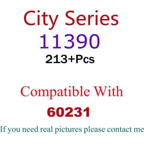 213Pcs 11390 Building Block Toy City Series 60231 Assembled Building Block Childrens Toy Gifts