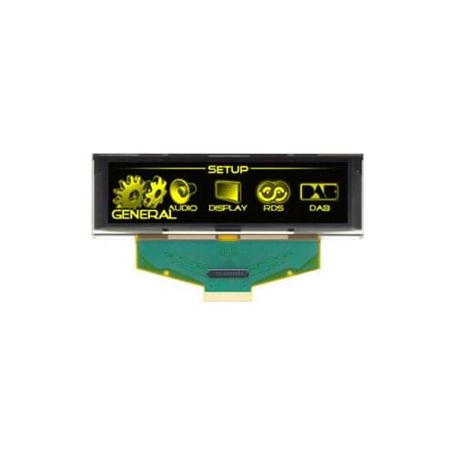 3.12 inch Yellow OLED LCD Screen 256X64 OLED LCD LED Display Module with SSD1322 Drive IC for Arduino