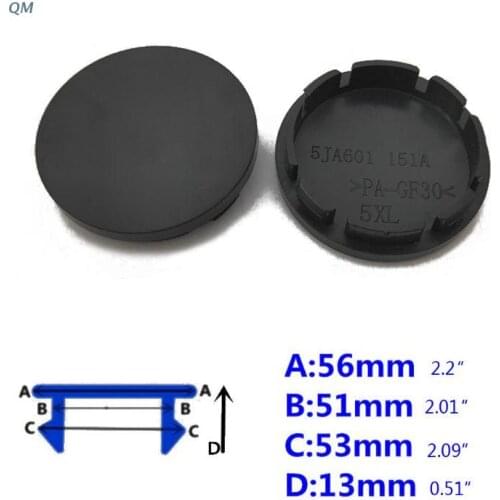 4pcs/Set 56mm Car Wheel Center Hub Universal ABS Vehicle Tyre Tire Rim Cover Protector Decorations 13MF