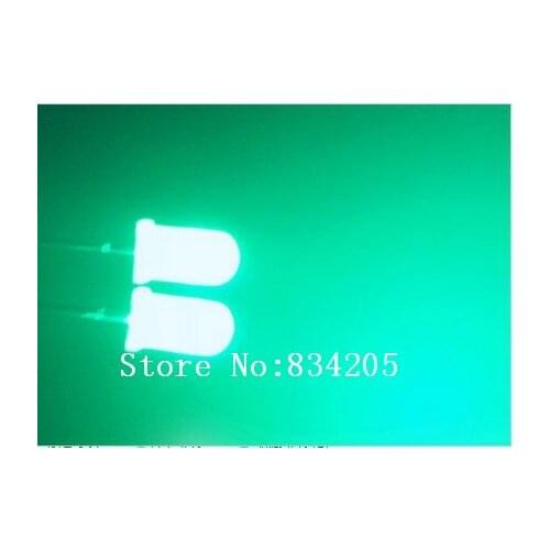 5mm jade green round head LED fog shape