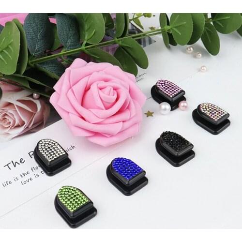 5Pcs/Lot Mini Car Hooks Organizer Storage Hanger for USB Cable Headphone Key Crystal Car Accessories Adhesive Hook Hanger