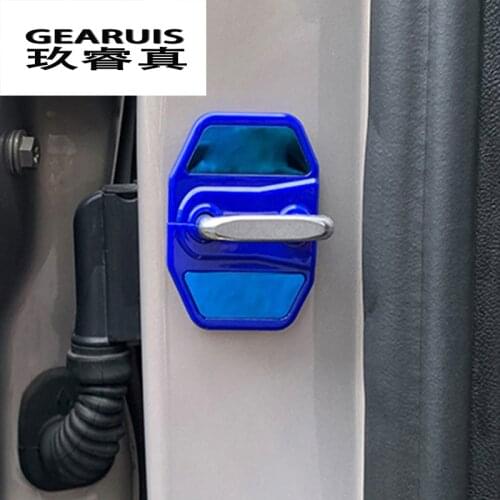 Car styling for BMW X3 G01 5 series G30 G38 6 series GT Auto Door lock protecting Strip cover Stickers Trim Interior Accessories