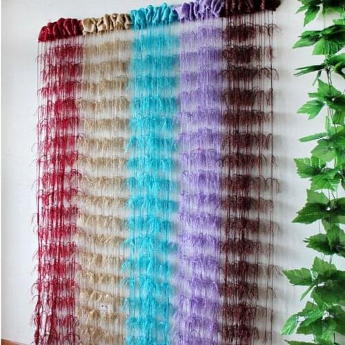 Free Shipping Purdah New Encryption Drapes Partitionr Line Curtain Party Gift Shades Living Bathroom Valance Window Decoration