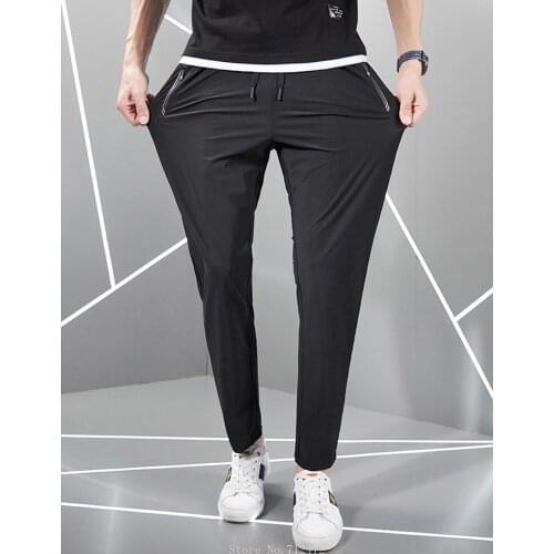 Xiaomi POOCAN anti-wrinkle stretch slim casual pants Comfortable breathable sports fitness trousers Quick-drying sweatpants