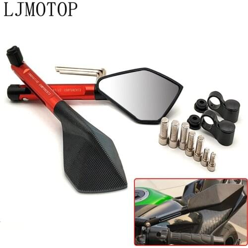 CNC Motorcycle Mirrors Moto Rearview Mirrors Side Mirrors accessories For YZF R25 R15 R6 R125 z750 Z800 FZ8 FZ1 FZ6R ER-6N