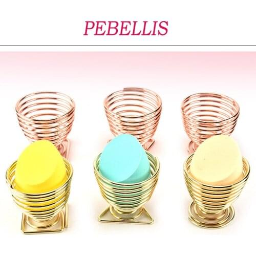 PEBELLIS Makeup Puff Rack Sponge Holder Beauty Makeup Powder Puff Storage Rack Cosmetic Sponge Drying Stand Holder