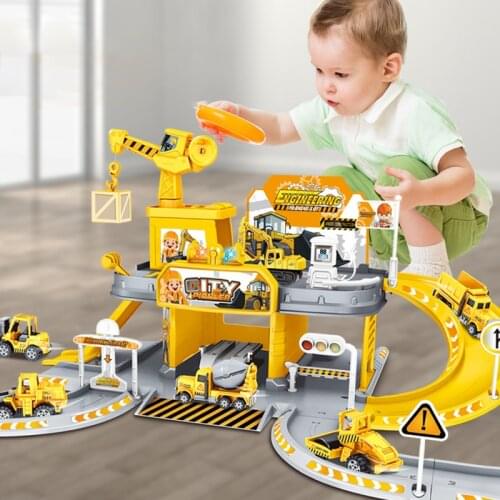 Automobile Building Childrens Parking Lot Toys Alloy car Small Garage Super Large Three-dimensional Multilayer Boy Gift