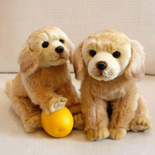 Dorimytrader quality soft animal Labrador plush toy stuffed pet animals dog doll for baby gift car decoration 28x20x26cm