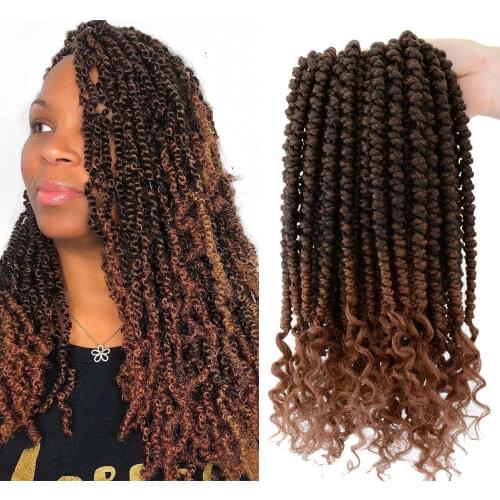Flyteng Spring Twist hair 12 inches black Senegalese spring twists Crochet Braids hairstyles bomb twist crochet hair