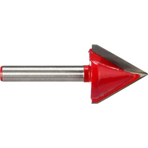 1pc Tungsten Steel Router Bit 60 Degree CNC Engraving V Groove Bit 6x22mm Shank Milling Cutter For Woodworking