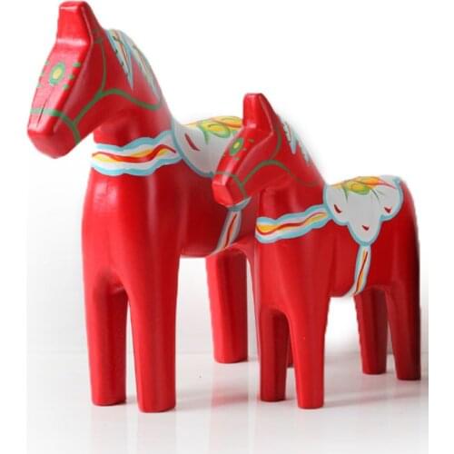 Hot Sale Creative Hand-painted Dara Trojan Wooden Crafts Home Decortion Shooting Props Tourism Souvenir Birthday Gift