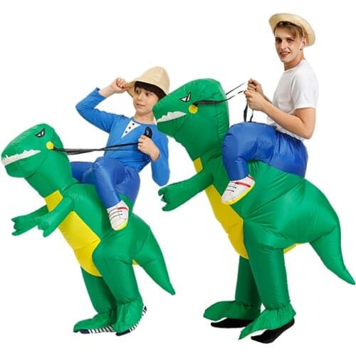 Hot Inflatable Sumo Costume Woman Cosplay Fan Operated Adult Kids Halloween Animal Costumes Dinosaur Rider T-Rex Fancy Dress
