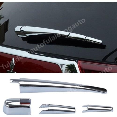 4pcs For Mitsubishi Outlander 2013-2019 ABS Chrome Rear Window Wiper Cover Trim Car Styling Accessories