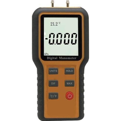 Manometer Gas Pressure Tester Digital Air Pressure Meter Differential Gas Tester Gauge Gas Pressure Tester 12 Unit of Measure