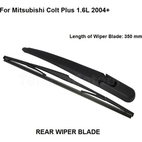 Car Accessories For Mitsubishi Colt Plus 1.6L 2004+ Rear Windshield Window Wiper Arm Blade Set New