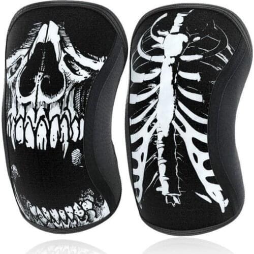 1 pair Knee Sleeves 7 MM Neoprene Support & Compression weightlifting Sport kneepad basketball squat Gym Training Powerlifting