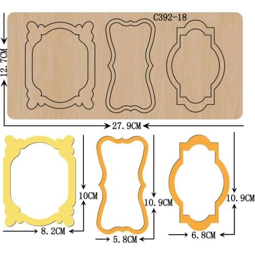 New Photo frame Wooden die Scrapbooking C-392-18 Cutting Dies