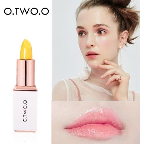 O.TWO.O Makeup Lip Balm Ever-changing Color Lipstick Pink Hygienic Moisturizing Lipbalm Anti-Aging Jelly Lip Care