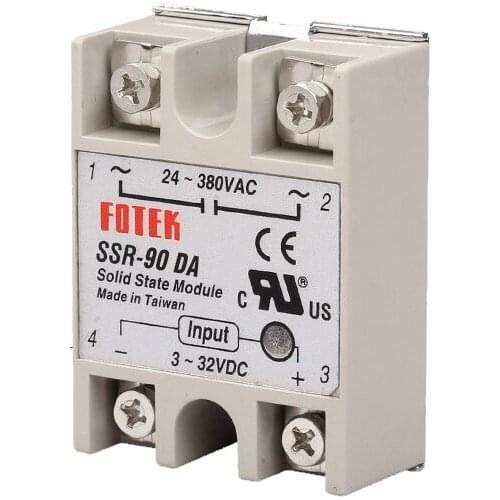Single Phase Solid State Relay DC-AC 90A SSR-90DA 3-32V DC 10pcs