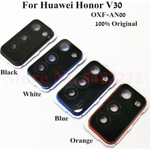 Original Back Camera Frame For Huawei Honor V30 OXF-AN00 Rear Camera Ring Frame Cover Case With Glass lens