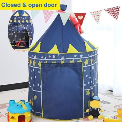 Portable Foldable Princess Castle Tulle Children Kids Game Play Tent Creative Develop Outdoor Indoor Yurt Castle Playhouse Toy