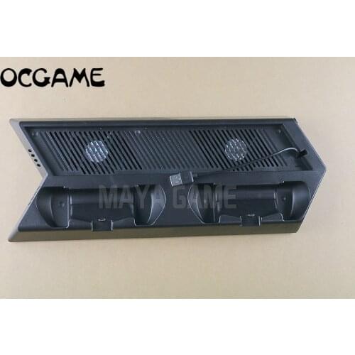 OCGAME Vertical Stand with Dual Cooling Fans+Dual Controller Charging Station+3 Extra HUB Ports For PS4 Pro PS4 Console