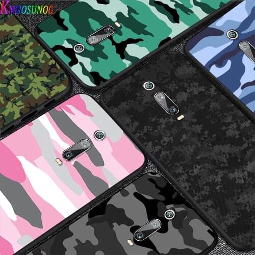 Bright Black Cover Camouflage art For Xiaomi Redmi 10X 9C 9A 9 GO K20 8A 8 7A 7 S2 6A 6 5 4X Pro 5G Phone Case