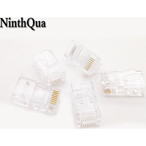 10/20pcs 8P8C RJ45 Telephone Crystal Head Connector 8 Core Cable Plug
