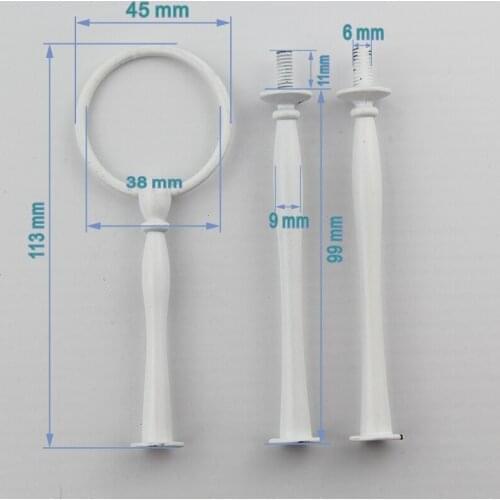 3pcs 3 Tier color white or black Cake Plate Stand Centre Handle Arc for Wedding Party Tea Shop Room kitchen,dining & bar