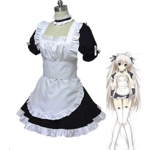 Anime Yosuga no Sora Cosplay Costume Kasugano Sora Dress Halloween Sexy Sweet Uniform Halloween Carnival Lolita Maid Dress