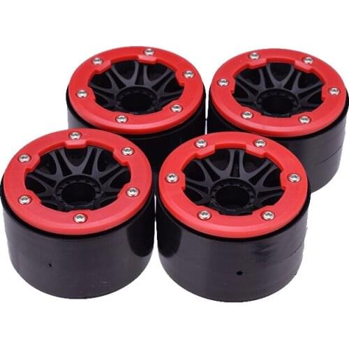 AUSTARHOBBY 4PCS AX-2014 2.2inch Wheel Rims Hub Beadlock for 1/10 RC Crawler Axial SCX10 Traxxas