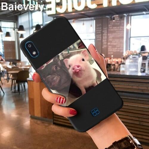 Pig Couples TPU Bumper Cover for LG K20 2019 Phone Back Capa TPU Soft Case for LG K 20 2019