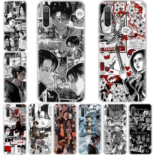Hot Anime Attack on Titan Eren Yeager Phone Case For Xiaomi Note Mi 11 8 9 9T 10 10T Ultra CC9 A1 A2 A3 F1 F2 F3 Lite Pro X3 6X