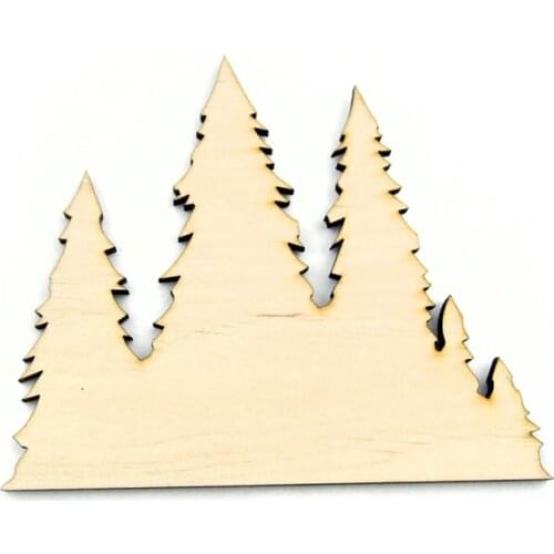 Wooden Pine Tree Shape For Crafts And Decoration - Laser Cut - Pine Trees - Tree - Pine Tree Forest - Tree Silhouette