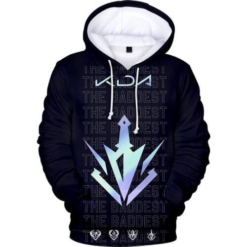 2021 New Arrival Kda The Baddest Hoodie Sweatshirt Men/women 3D Fashion Streetwear Kpop Album Creative Hoodies Men Women Clothes