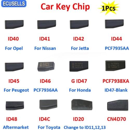 ID40 for Opel ID41 for Nissan ID42 for Jetta ID44 ID46 ID45 ID47 for Honda ID48 ID20 ID4C CN4D70 Transponder Car Key Chip