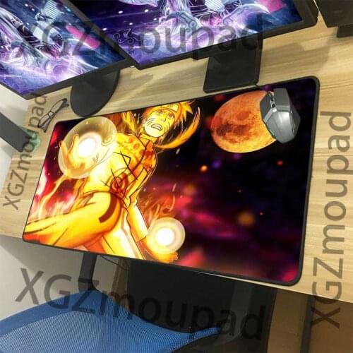 XGZ game mouse pad precision black lock edge animation mouse pad Naruto computer desk pad rubber anti slip carpet