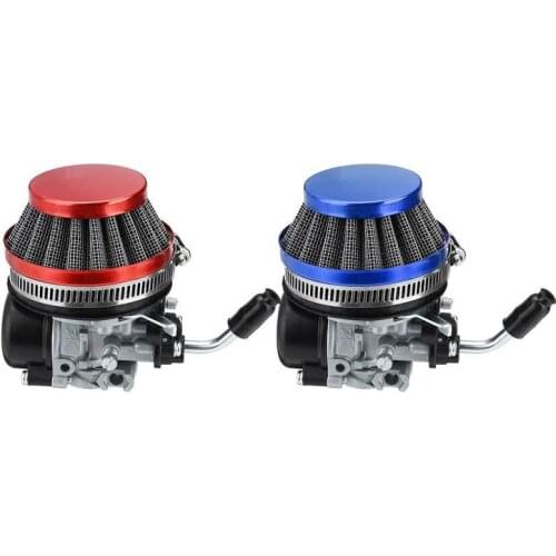 Performance Motorcycle Carb Carburetor with Air Filter For 2 stroke 37cc 49cc 50cc 80cc Chinese engines Mini Pocket Bike