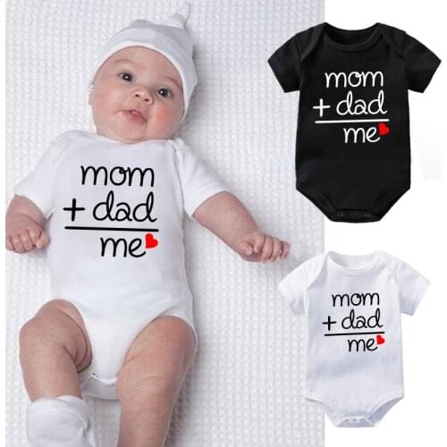 Toddler baby girl clothes bodysuit romper MAMA AND DAD =ME LOVE Print newborn baby girl Cotton Jumpsuits Outfits clothes 0-24M