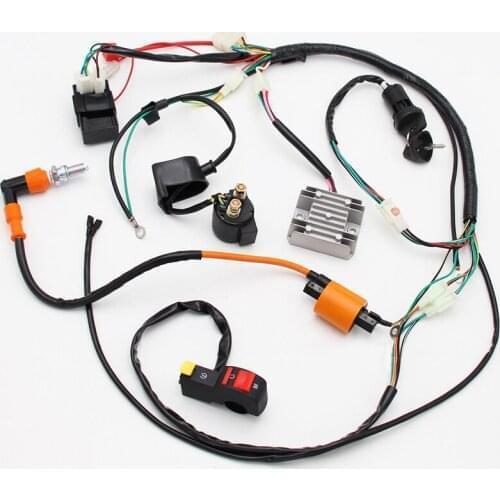 Complete Electrics Wiring Harness Loom CDI Coil high quality accessory part suitable For ATV QUAD 150/200/250/300CC
