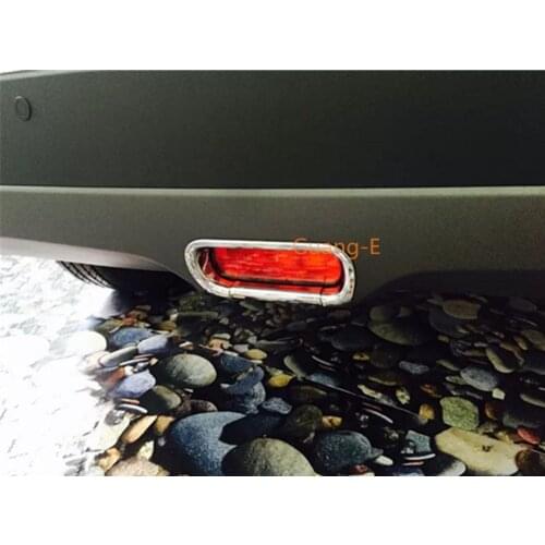 Hot For Suzuki Vitara 2016 2017 2018 2019 Car Back Tail Brake Skid Light Lamp 2pcs Frames Stick Styling ABS Chrome Cover Trim