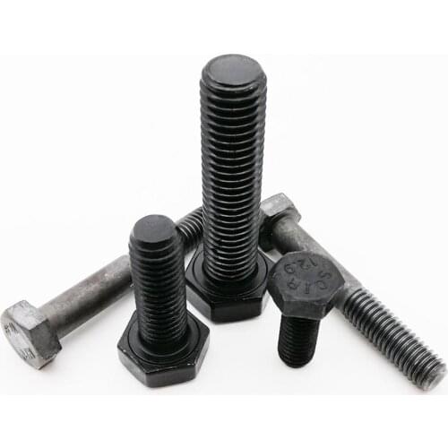 M6 M8 M10 M12 M14 M16 Black Grade 12.9 Alloy Steel GB5783 Outside External Hex Hexagon Head Cap Screw Bolt length =12-100mm