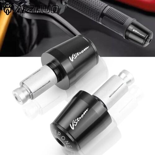VSTROM Motorcycle Handlebar Grips End Cap Plug FOR SUZUKI Vstrom V-Strom DL 1050 1000 650 250 1000XT 1050XT DL1050 DL650 DL250