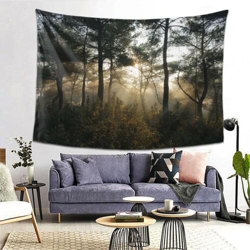 Natural Forest Beautiful Printed Large Wall Tapestry Cheap Hippie Wall Hanging Bohemian Wall Tapestries Mandala Wall Art Decor