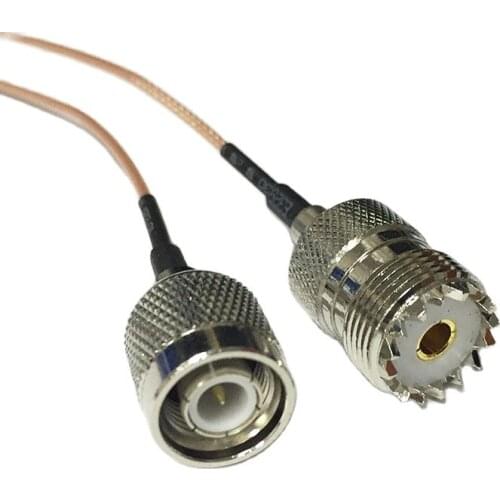 New TNC Male Plug Connector Switch UHF Female Jack Connector RG178 Cable 15CM 6" Adapter Wholesale Fast Ship